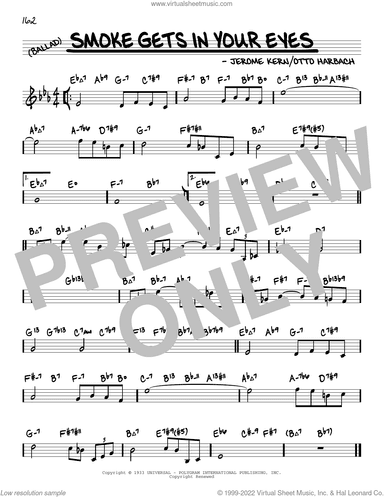 Smoke Gets In Your Eyes (arr. David Hazeltine)