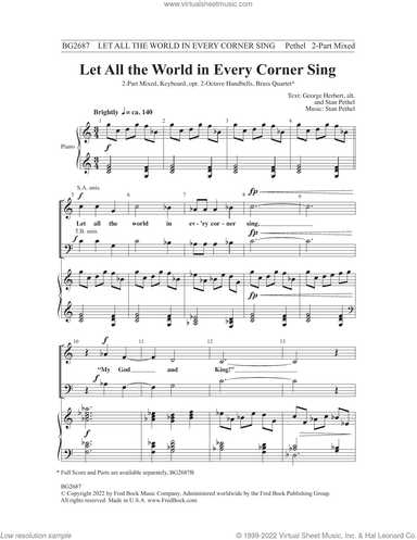 Let All the World in Every Corner Sing