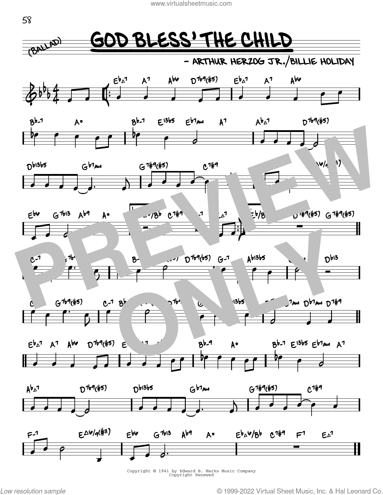 God Bless' The Child (arr. David Hazeltine)