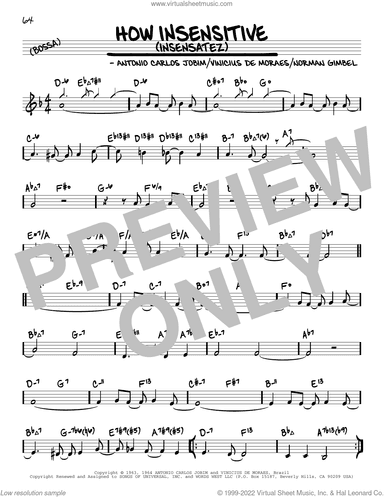 How Insensitive (Insensatez) (arr. David Hazeltine)