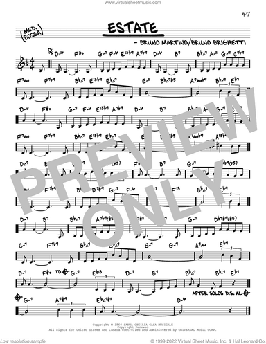 Estate (arr. David Hazeltine)