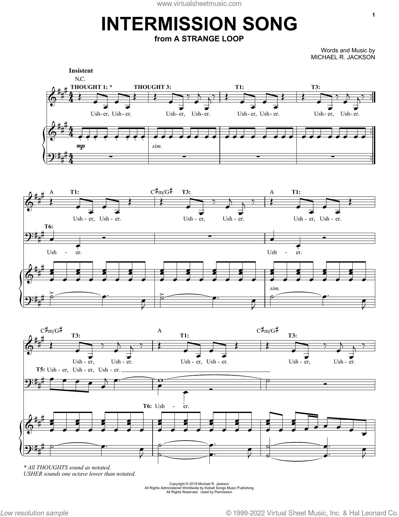 Intermission Song (from A Strange Loop)