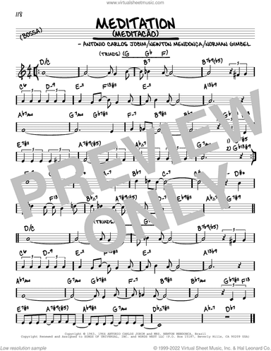 Meditation (Meditacao) (arr. David Hazeltine)