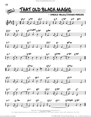 That Old Black Magic (arr. David Hazeltine)