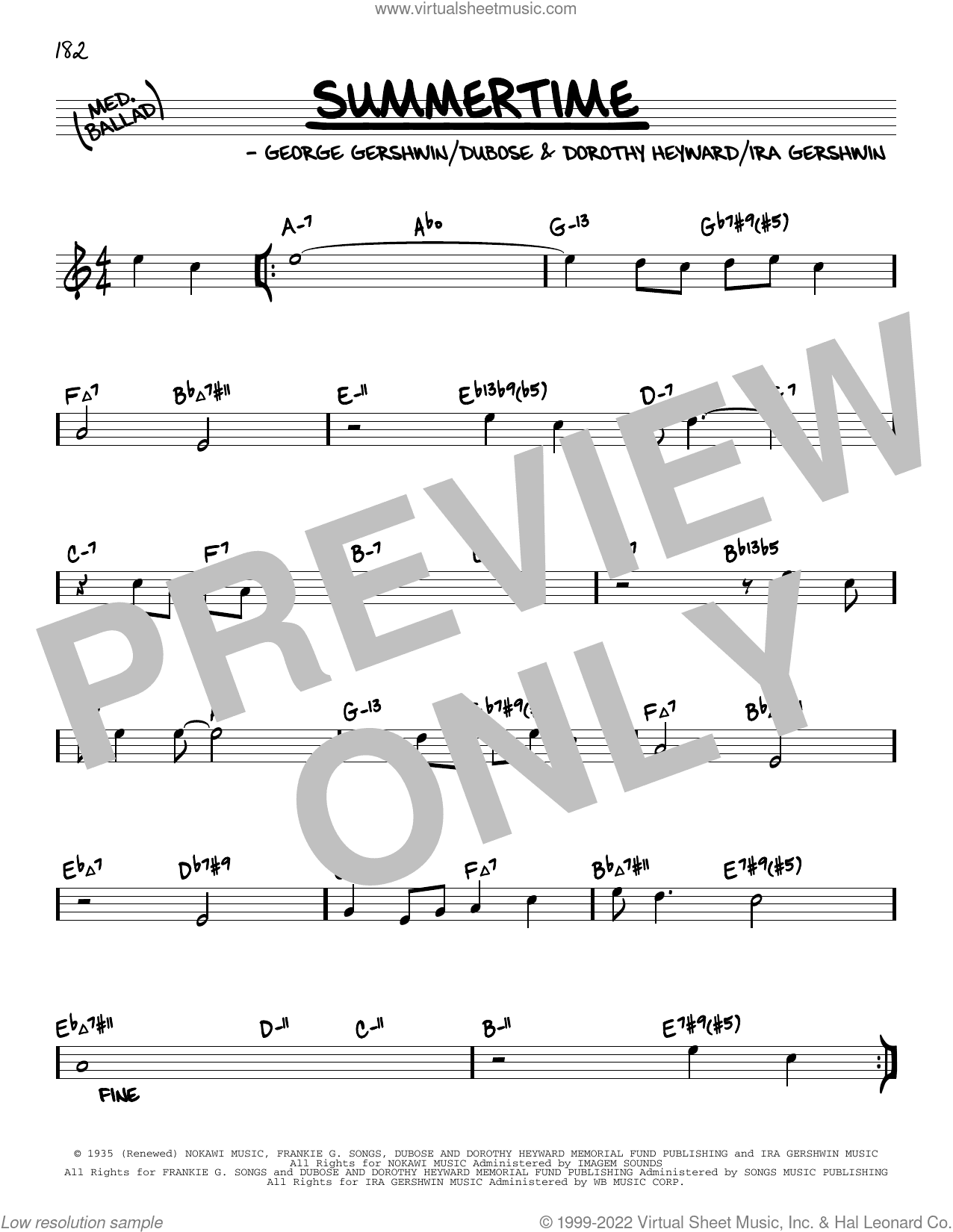 Summertime (arr. David Hazeltine)
