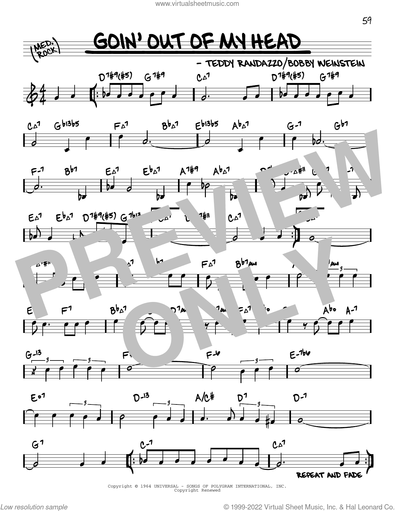 Goin' Out Of My Head (arr. David Hazeltine)