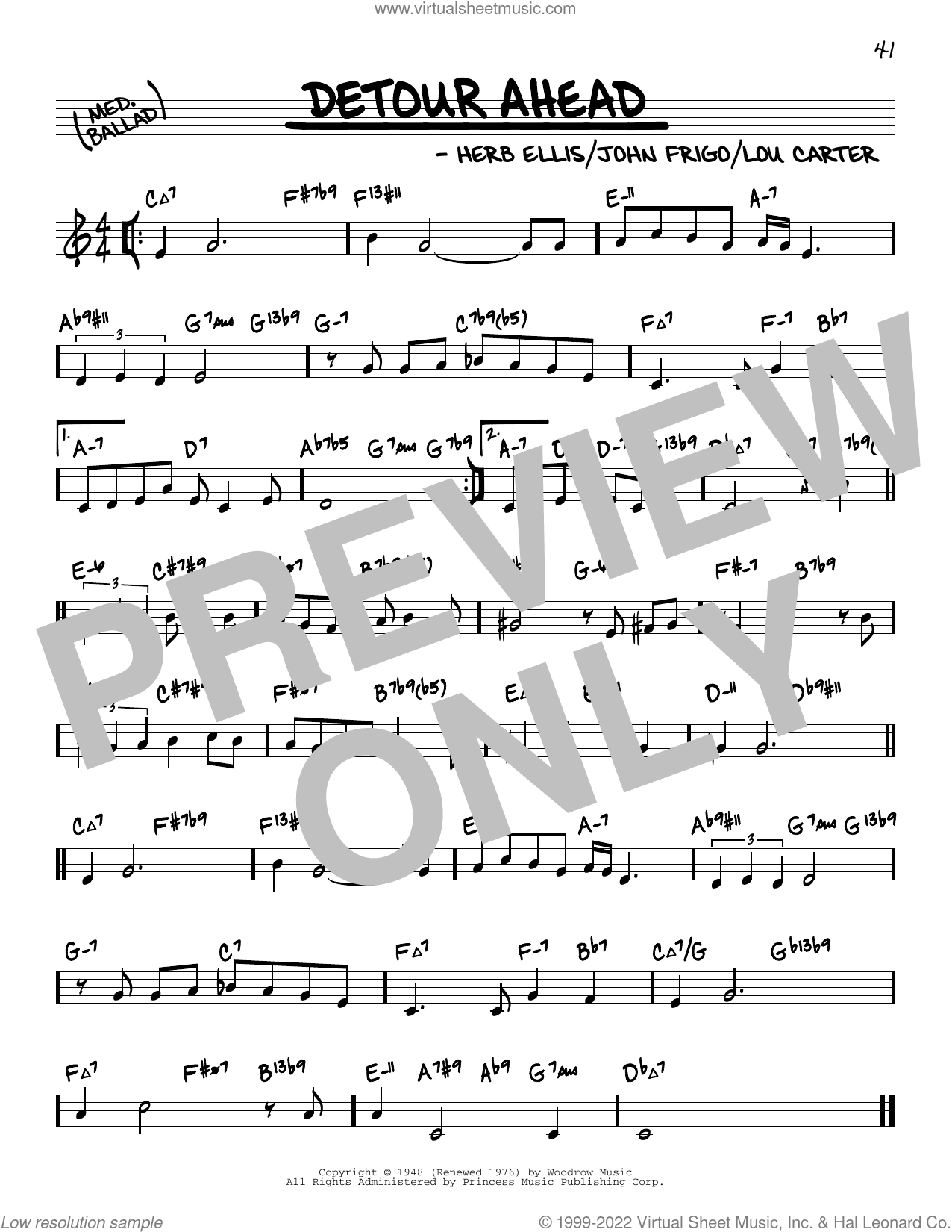 Detour Ahead (arr. David Hazeltine)
