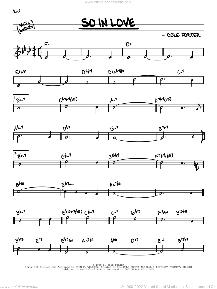So In Love (arr. David Hazeltine)