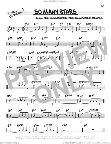 So Many Stars (arr. David Hazeltine)
