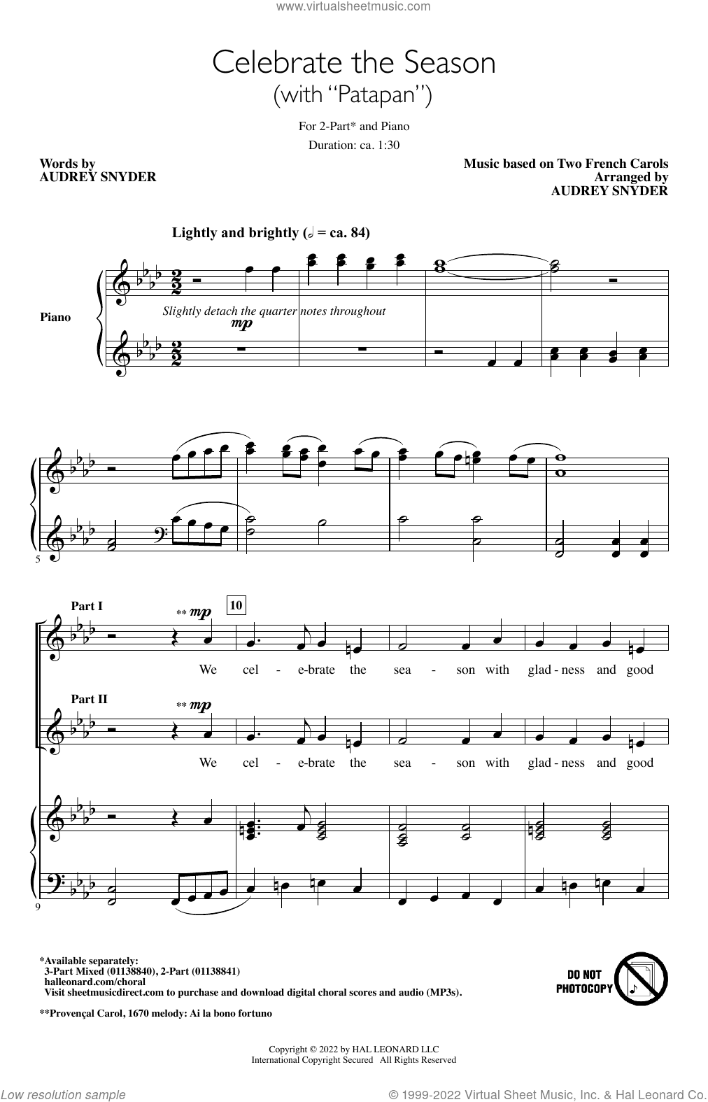 Celebrate The Season (with "Patapan")