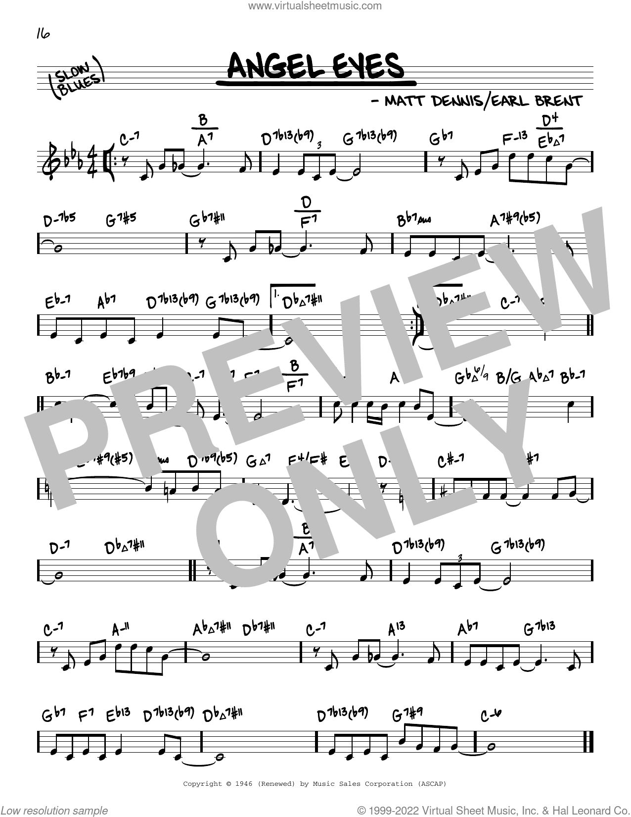 Angel Eyes (arr. David Hazeltine)