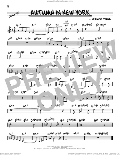 Autumn In New York (arr. David Hazeltine)
