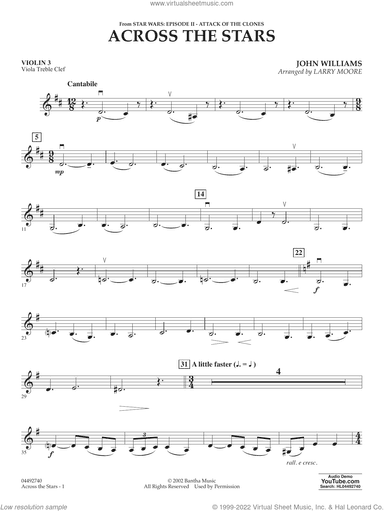 Across The Stars (from Star Wars: Attack of the Clones) (arr. Moore)
