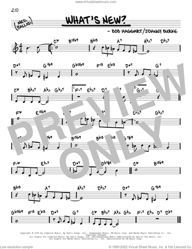 What's New? (arr. David Hazeltine)