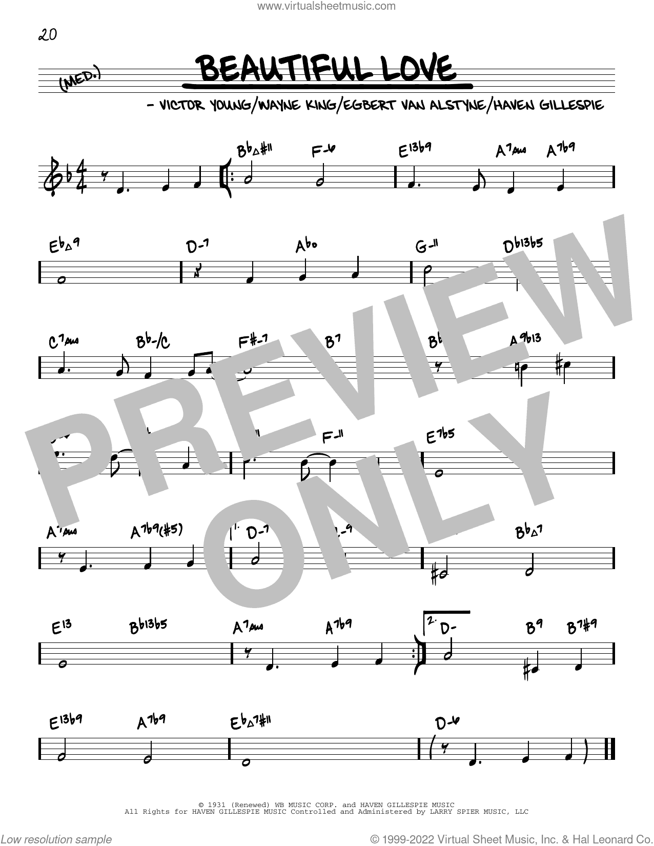Beautiful Love (arr. David Hazeltine)