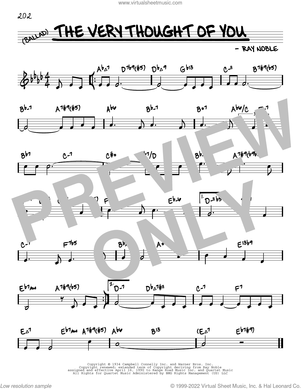 The Very Thought Of You (arr. David Hazeltine)