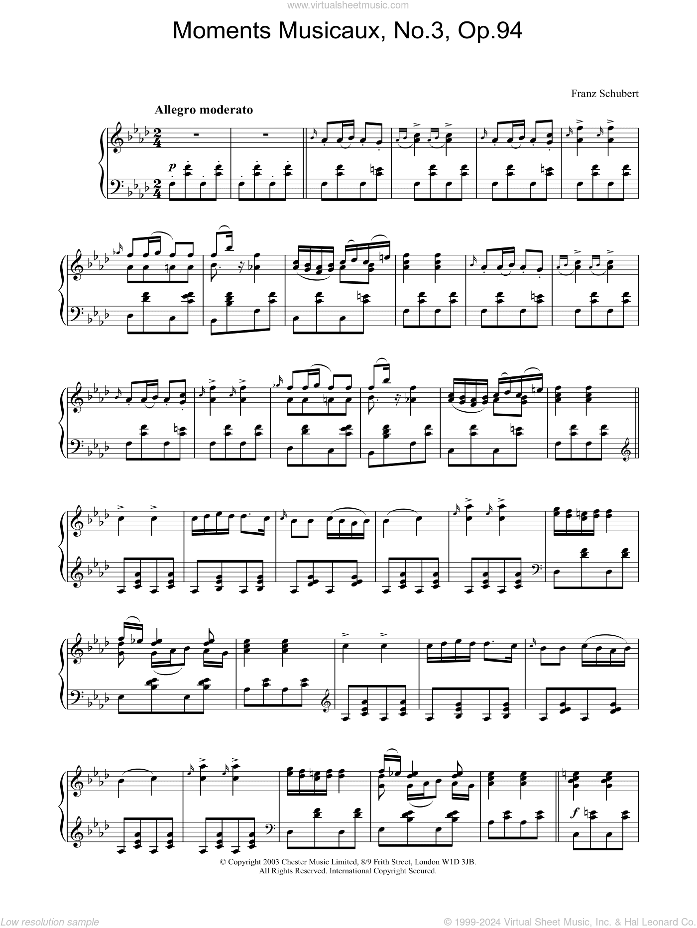 Moments Musicaux, No.3, Op.94