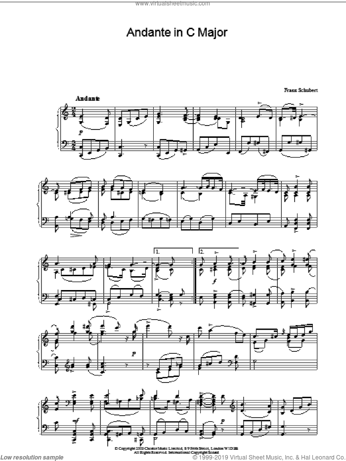 Andante in C Major