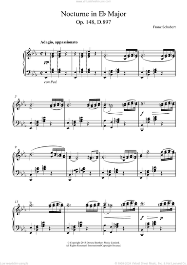 Nocturne in E-flat Major, Op. 148, D. 897