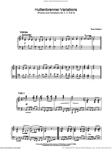 Huttenbrenner Variations