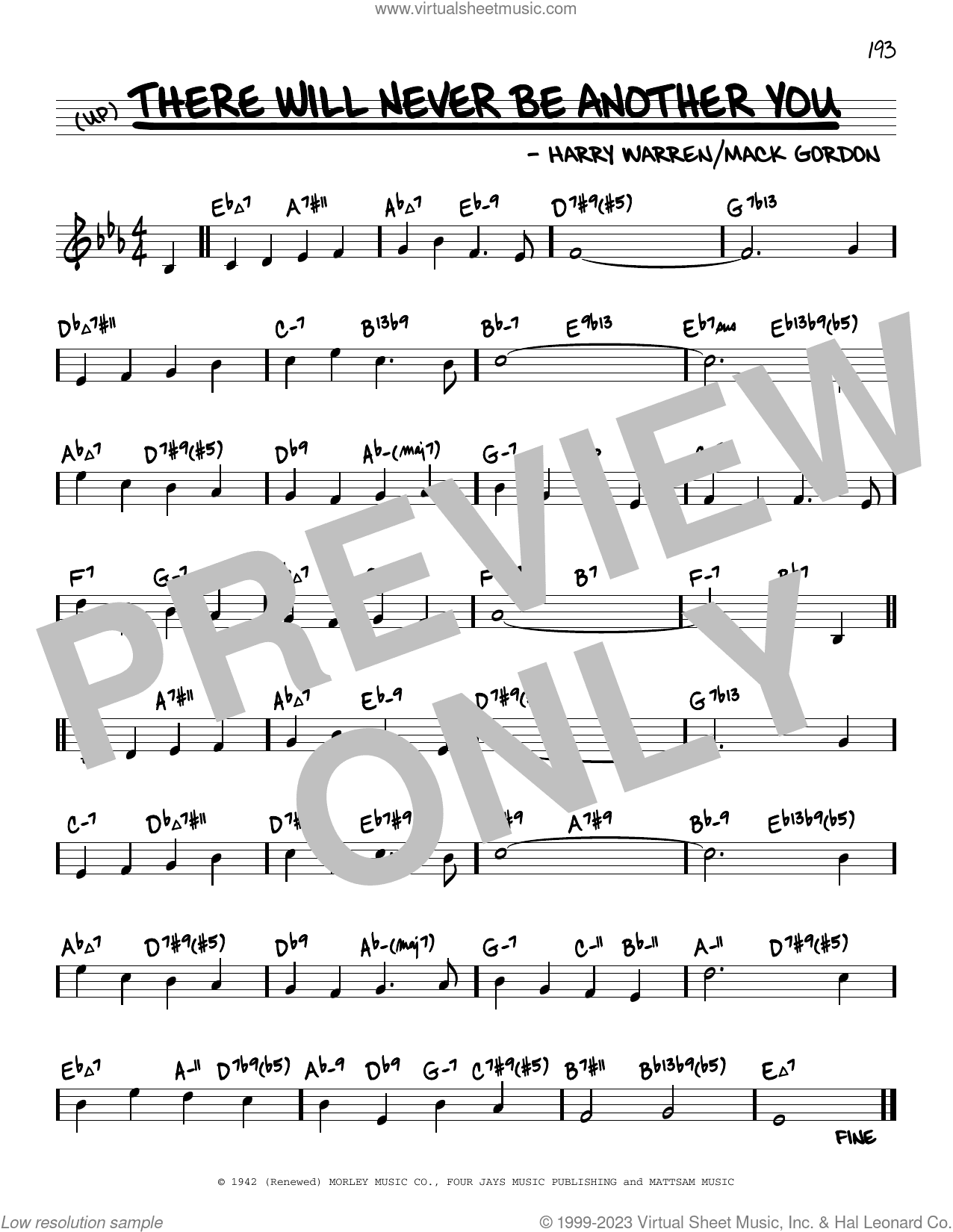 There Will Never Be Another You (arr. David Hazeltine)