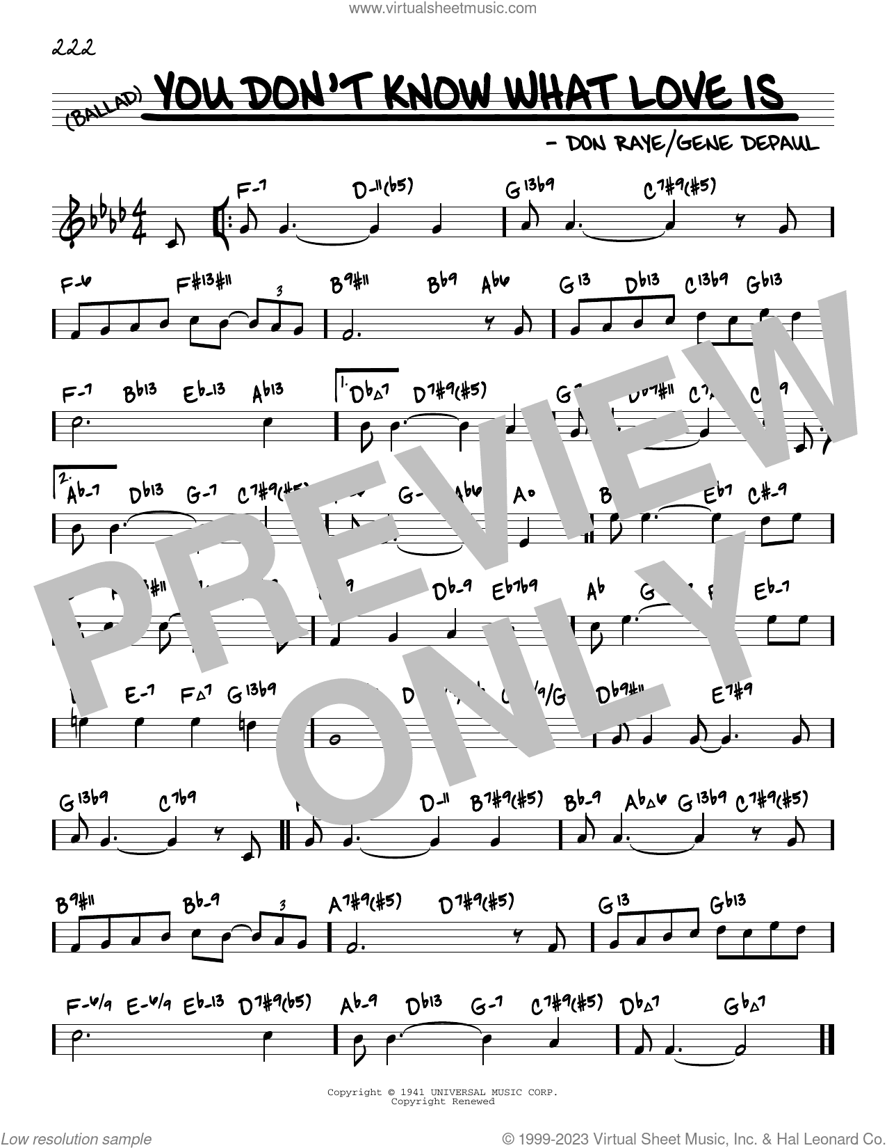 You Don't Know What Love Is (arr. David Hazeltine)
