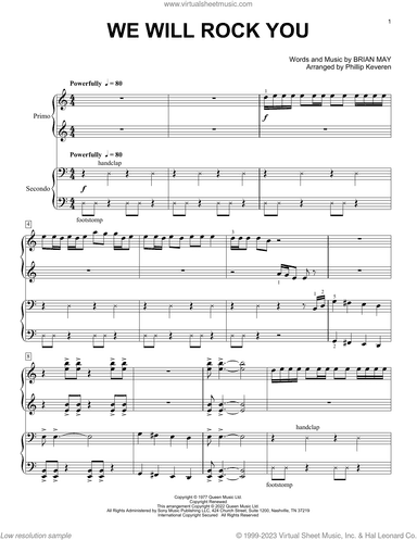 We Will Rock You (arr. Phillip Keveren)