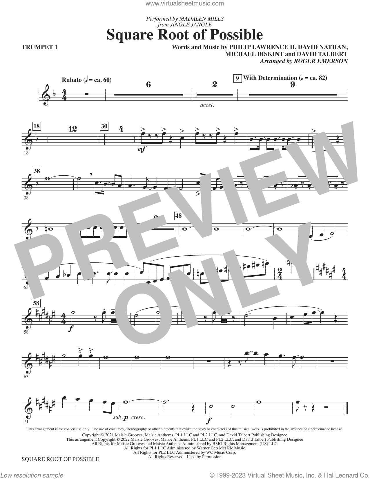 Square Root of Possible (from Jingle Jangle) (arr. Roger Emerson)