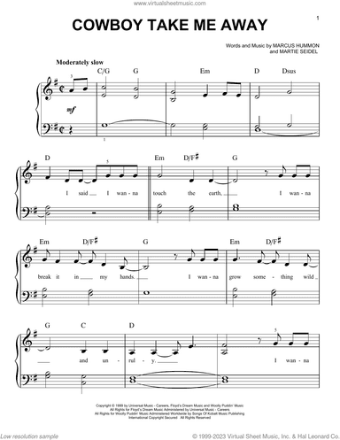 Cowboy Take Me Away, (beginner)