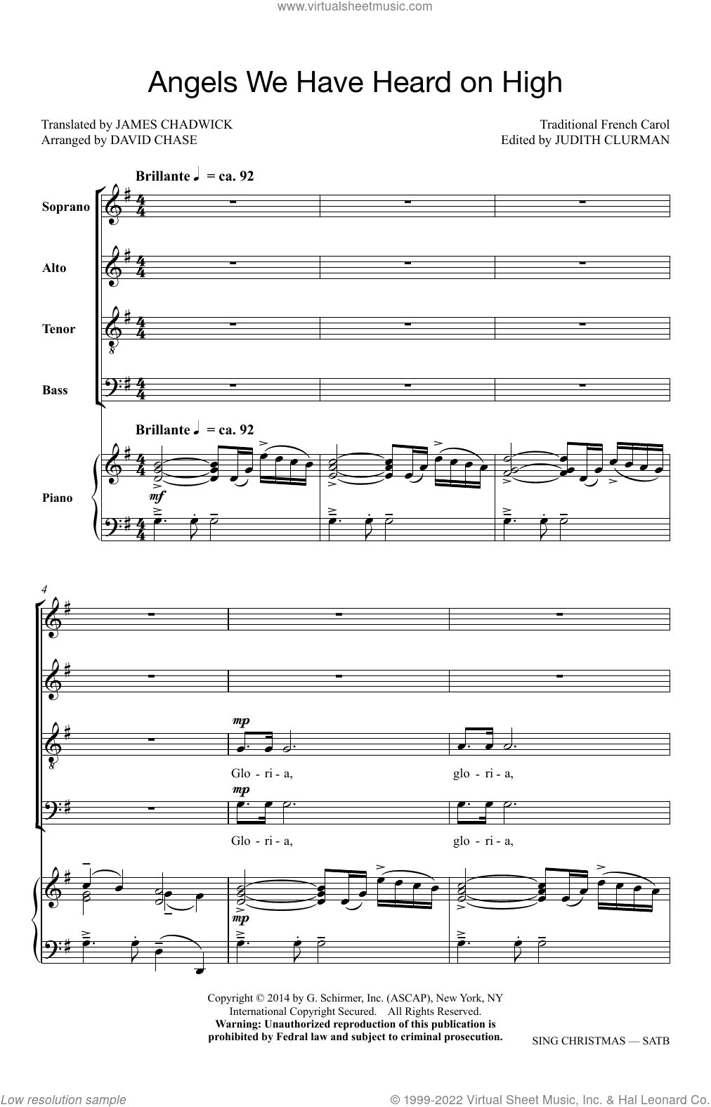 Sing Christmas: The Carol Arrangements of David Chase