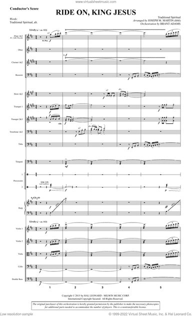 Ride On, King Jesus (arr. Joseph M. Martin)