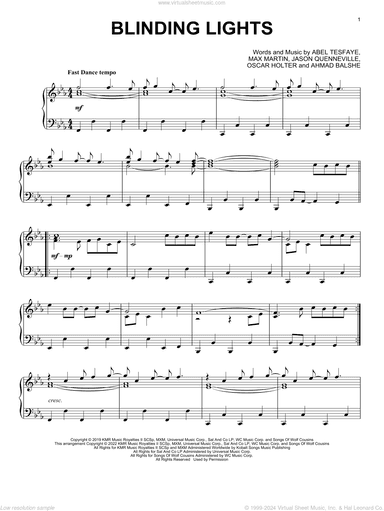 Blinding Lights, (intermediate)