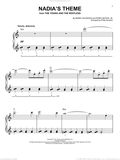 Nadia's Theme (arr. Phillip Keveren)
