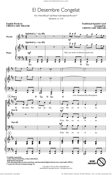El Desembre Congelat (arr. Cristi Cary Miller)
