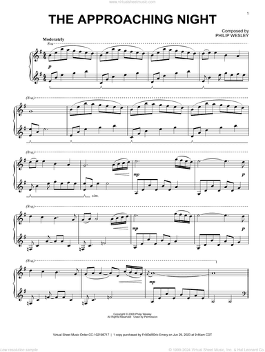 The Approaching Night, (intermediate)