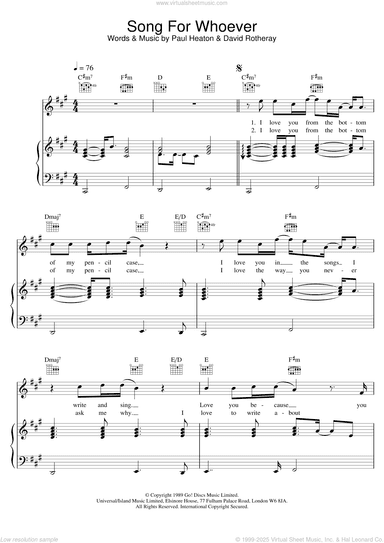 Song For Whoever