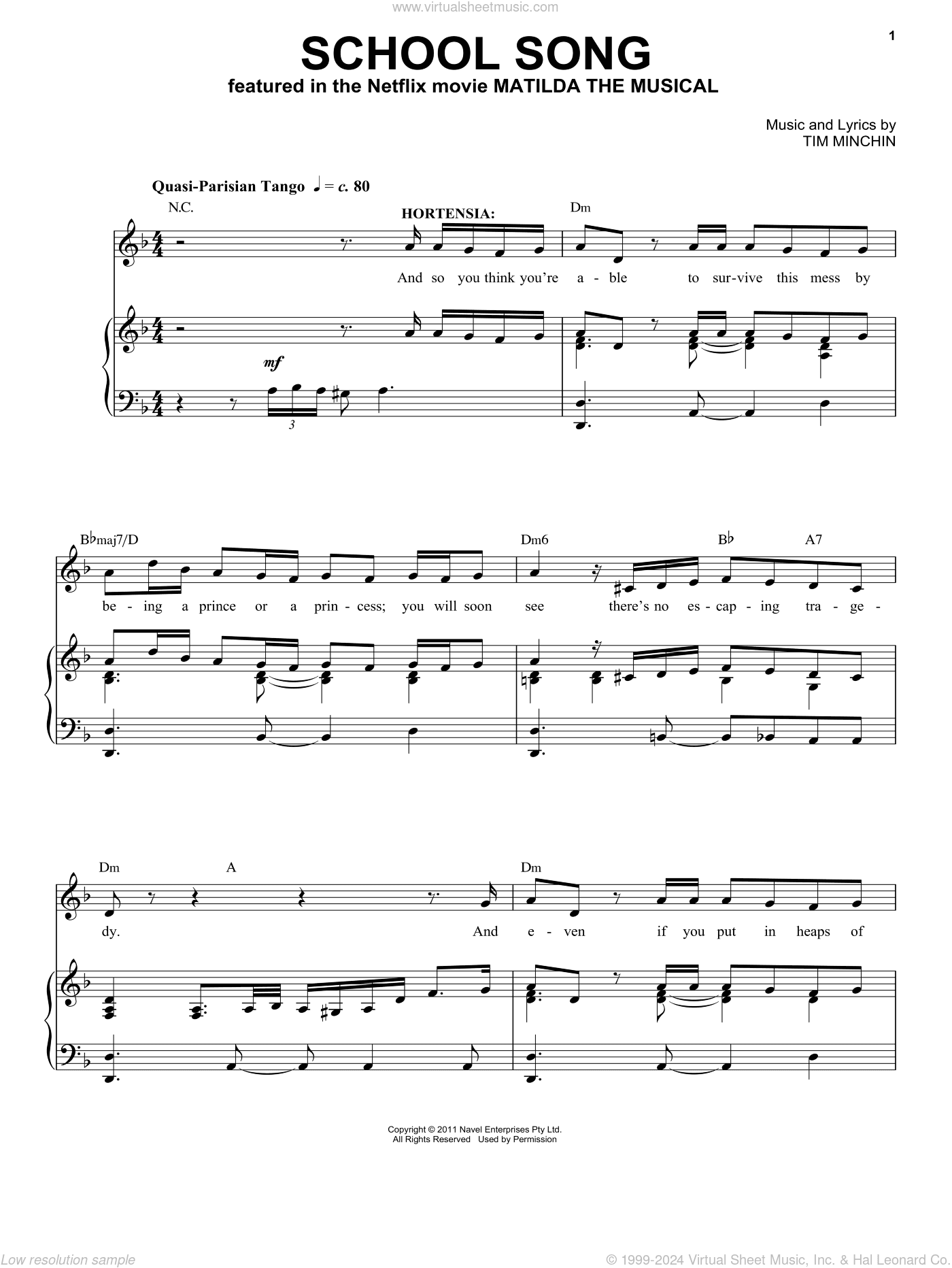 School Song (from the Netflix movie Matilda The Musical)