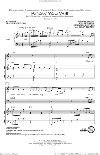 Know You Will (arr. Heather Sorenson)