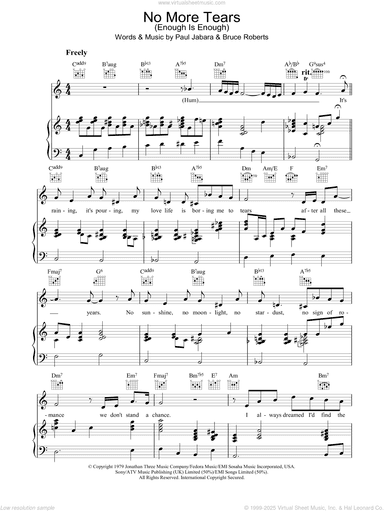 No More Tears (Enough Is Enough)