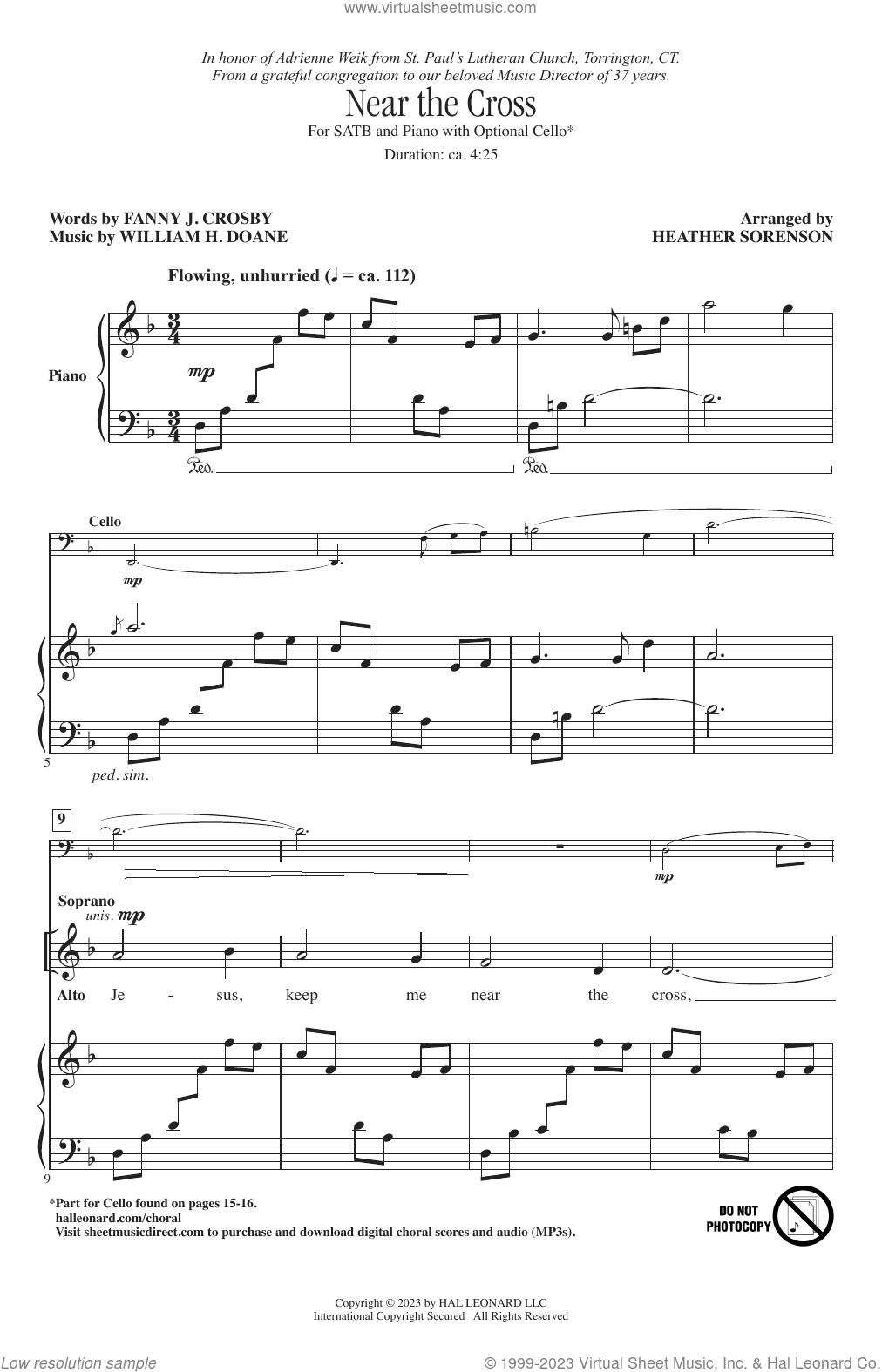 Near The Cross (arr. Heather Sorenson)