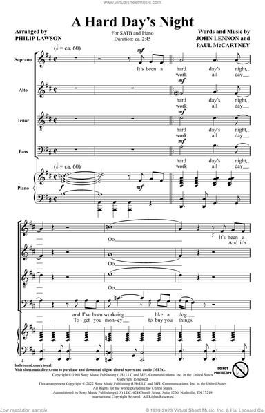 A Hard Day's Night (5 Beatles Songs) (arr. Philip Lawson)