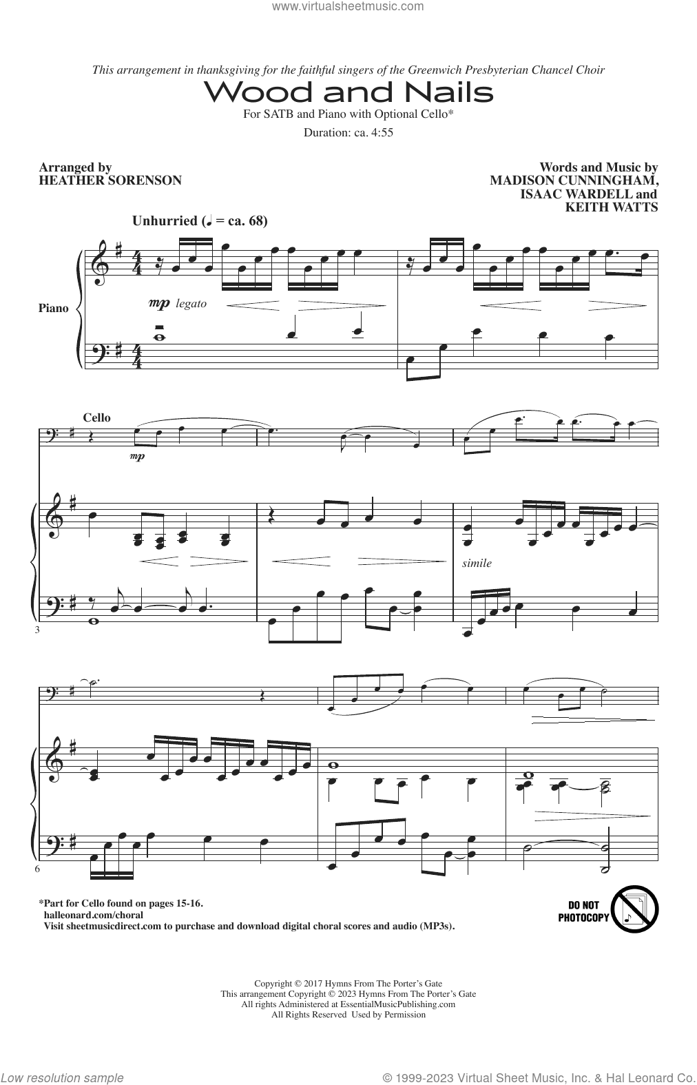 Wood And Nails (arr. Heather Sorenson)