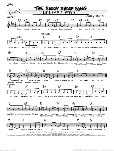 The Shoop Shoop Song (It's In His Kiss)
