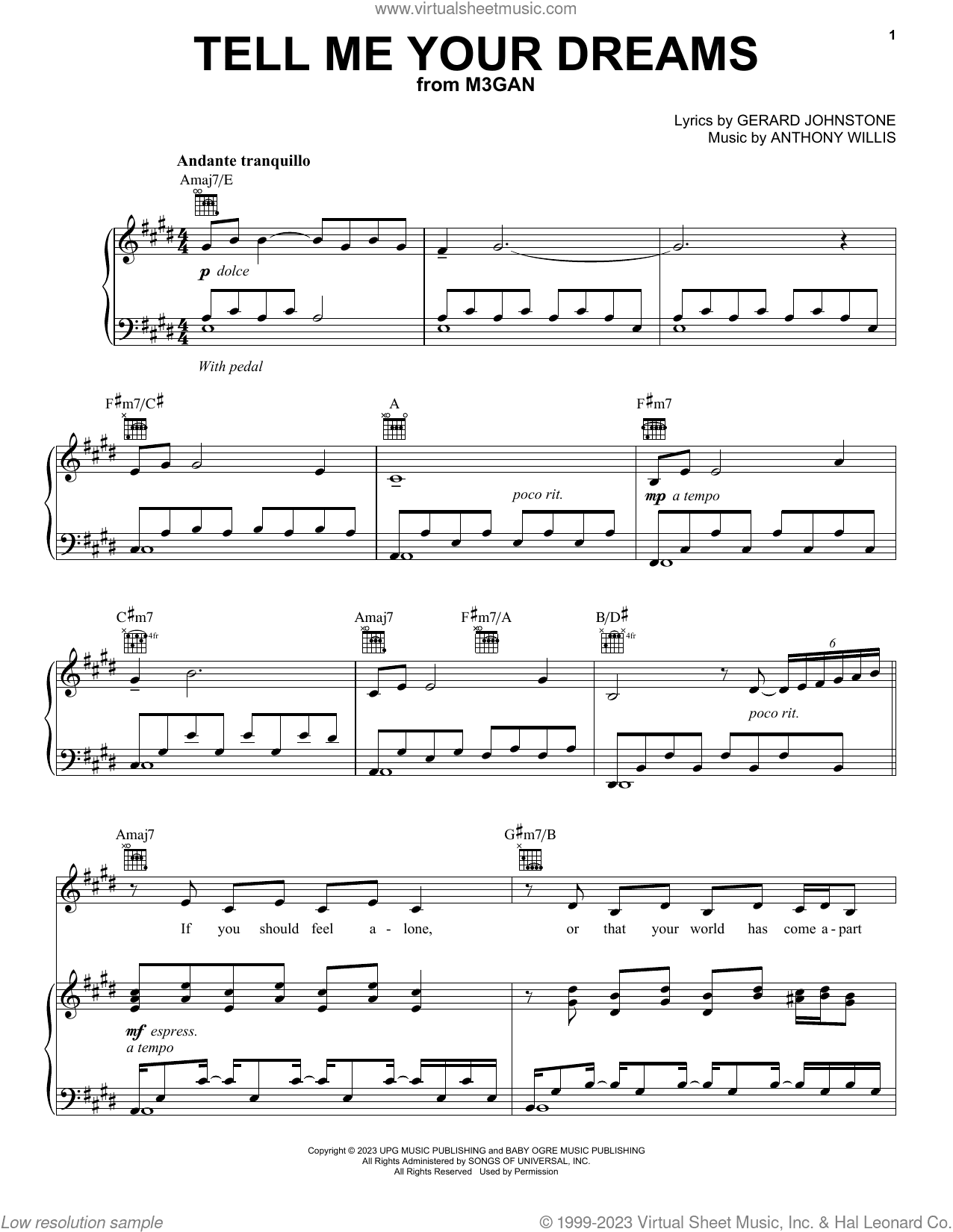Tell Me Your Dreams (from M3GAN)