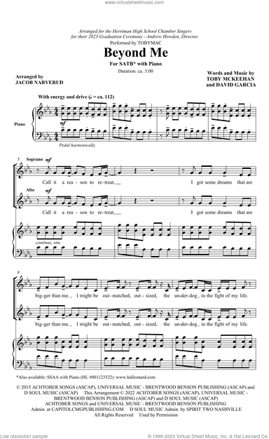 Beyond Me (arr. Jacob Narverud)