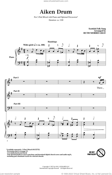 Aiken Drum (arr. Ruth Morris Gray)