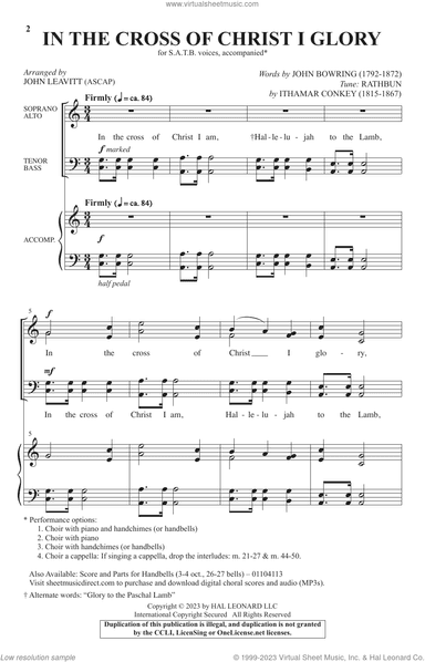 In The Cross Of Christ I Glory (arr. John Leavitt)