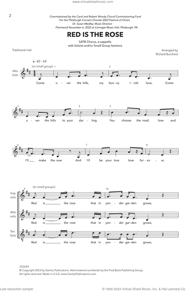 Red Is The Rose (arr. Richard Burchard)