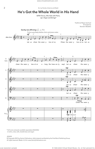He's Got The Whole World In His Hands (arr. Brandon Waddles)