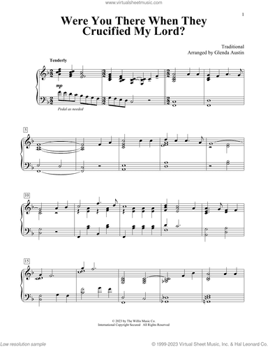 Were You There When They Crucified My Lord? (arr. Glenda Austin)